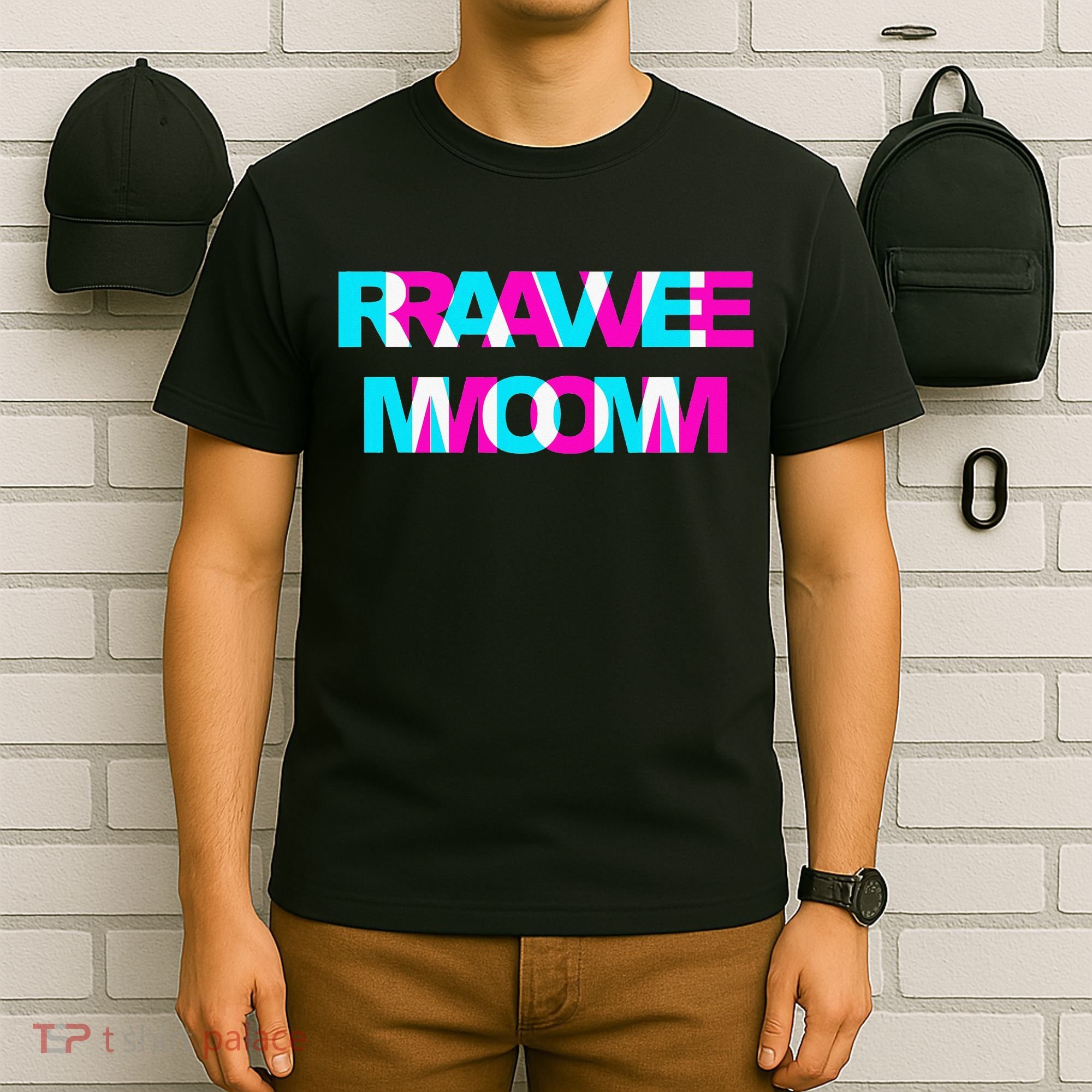 Rave Mom Edm Music Festival Mother Optical Illusion Trippy T-Shirt