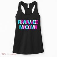 Rave Mom Edm Music Festival Mother Optical Illusion Trippy Women's Tank Top thumb 0