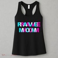 Rave Mom Edm Music Festival Mother Optical Illusion Trippy Women's Tank Top thumb 3