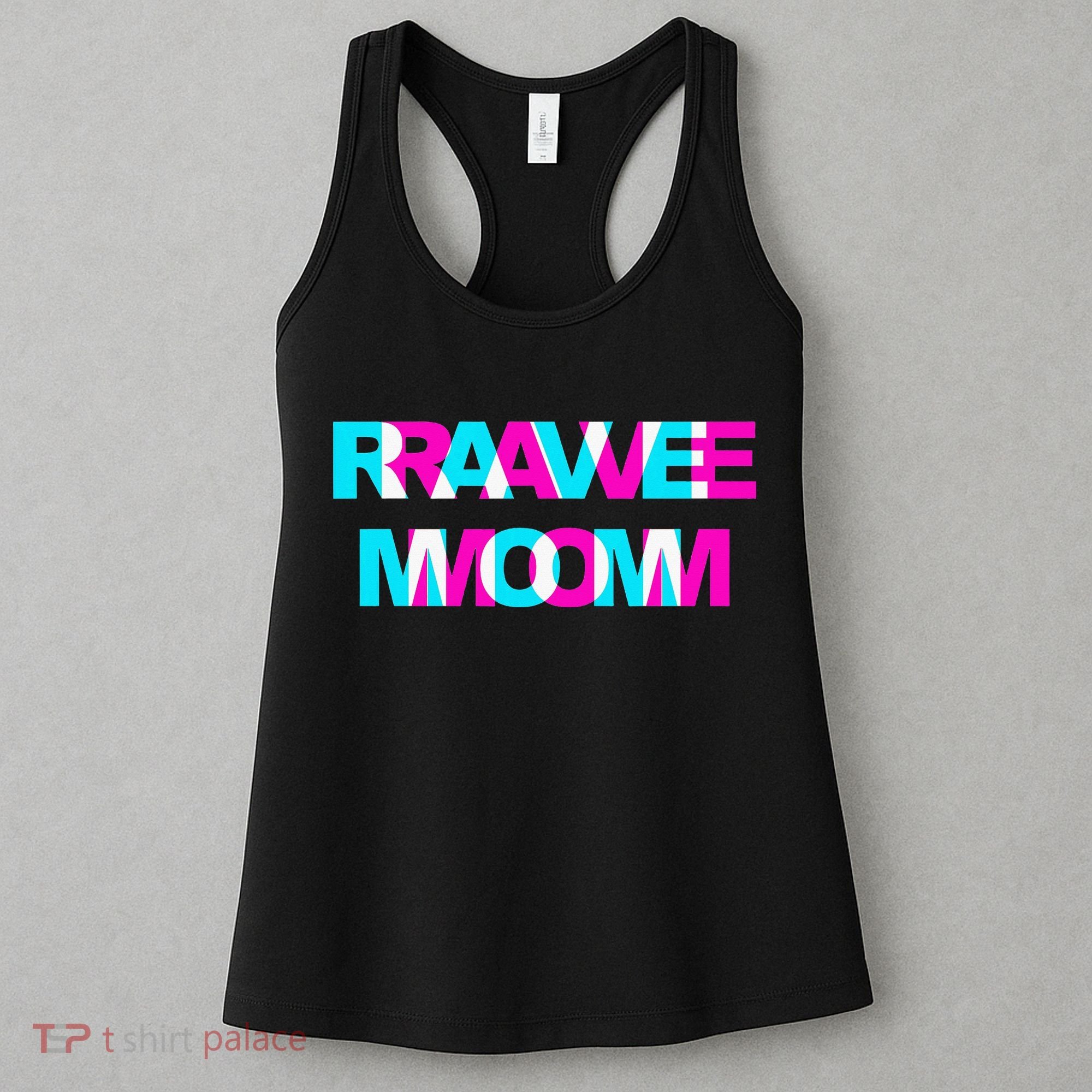 Rave Mom Edm Music Festival Mother Optical Illusion Trippy Women's Tank Top