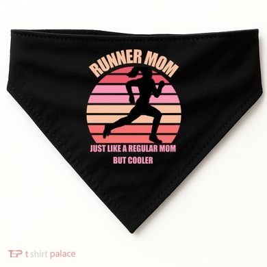 Runner Mom Funny Marathon Running Jogging Mothers Day Gift USA-Made Doggie Bandana