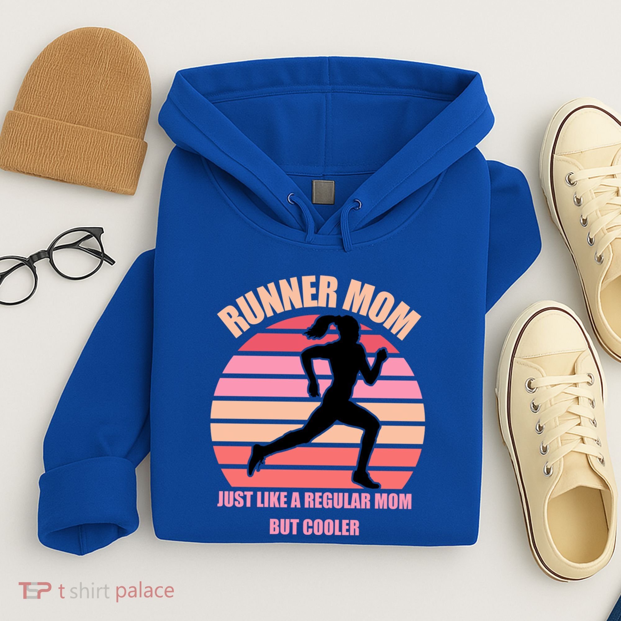 Runner Mom Funny Marathon Running Jogging Mothers Day Gift Hoodie