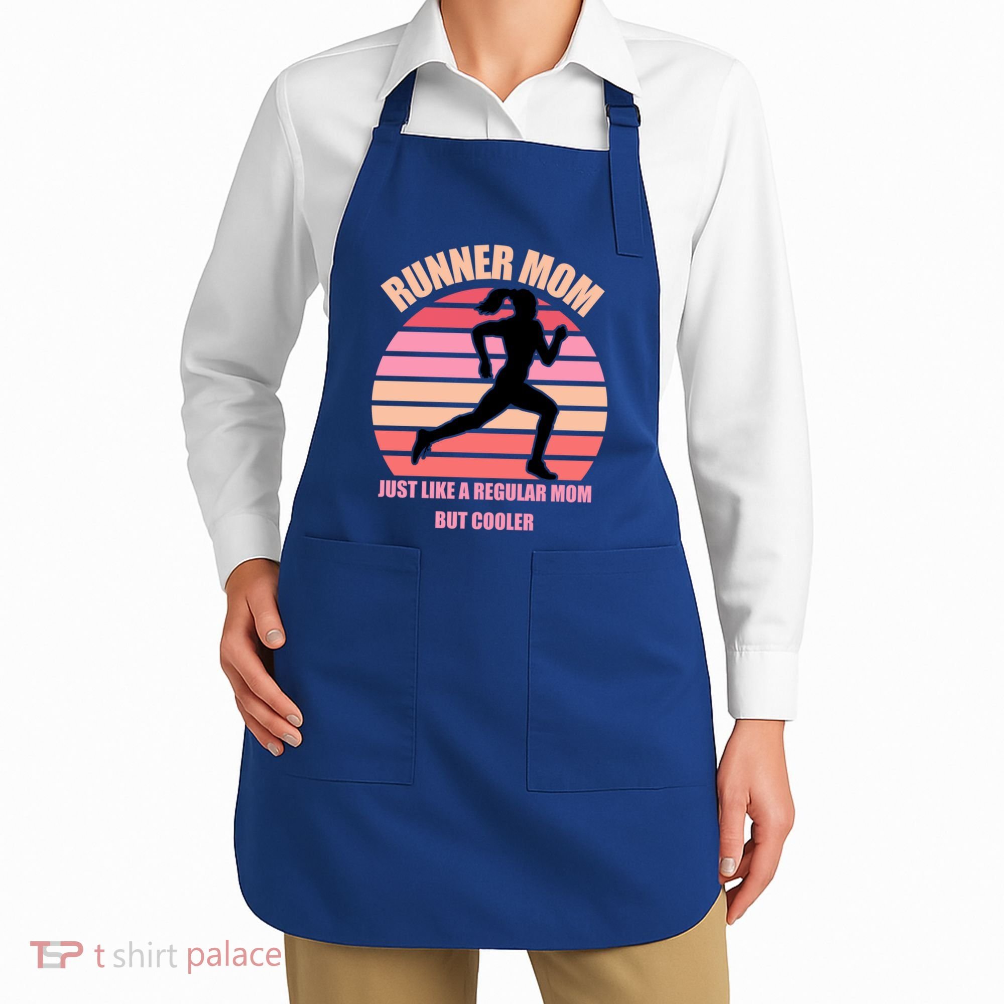 Runner Mom Funny Marathon Running Jogging Mothers Day Gift Apron