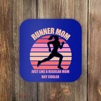 Runner Mom Funny Marathon Running Jogging Mothers Day Gift Coaster thumb 0