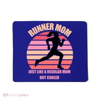 Runner Mom Funny Marathon Running Jogging Mothers Day Gift Mousepad