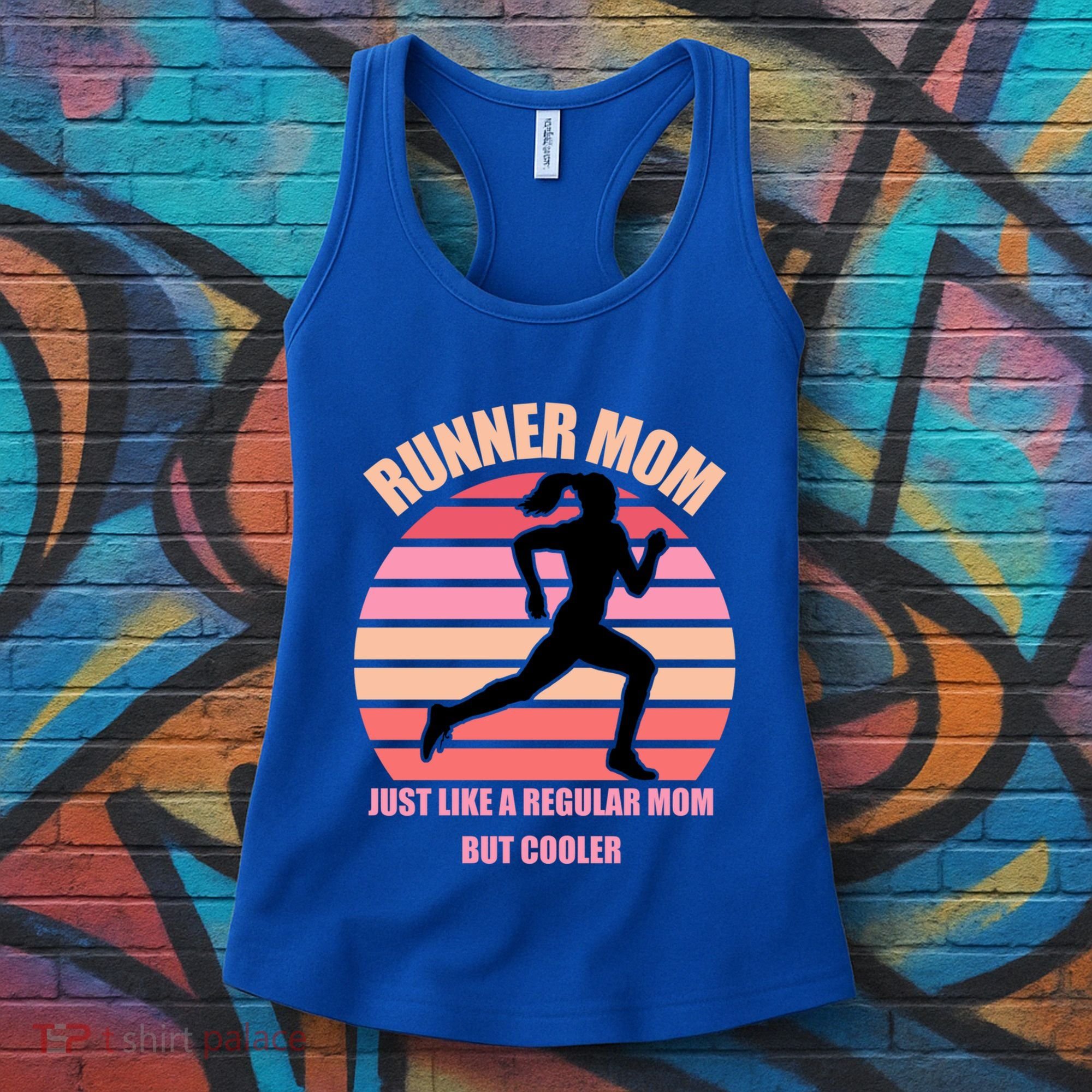 Runner Mom Funny Marathon Running Jogging Mothers Day Gift Women's Tank Top