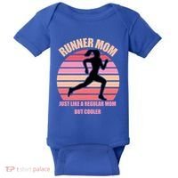 Runner Mom Funny Marathon Running Jogging Mothers Day Gift Baby Bodysuit thumb 0
