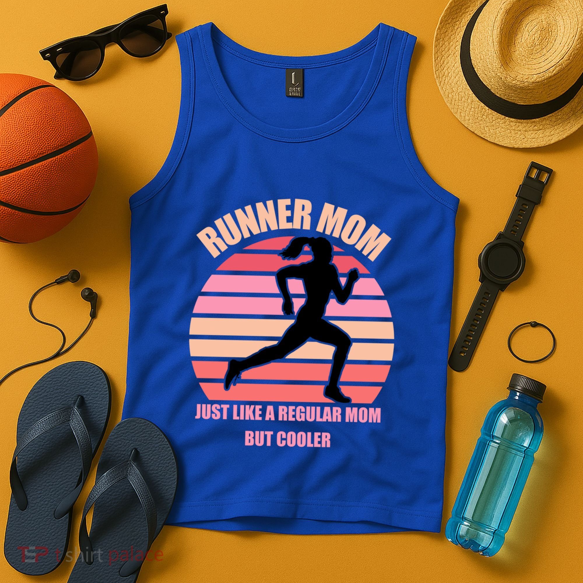 Runner Mom Funny Marathon Running Jogging Mothers Day Gift Tank Top