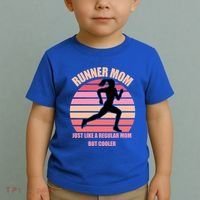 Runner Mom Funny Marathon Running Jogging Mothers Day Gift Toddler T-Shirt thumb 2