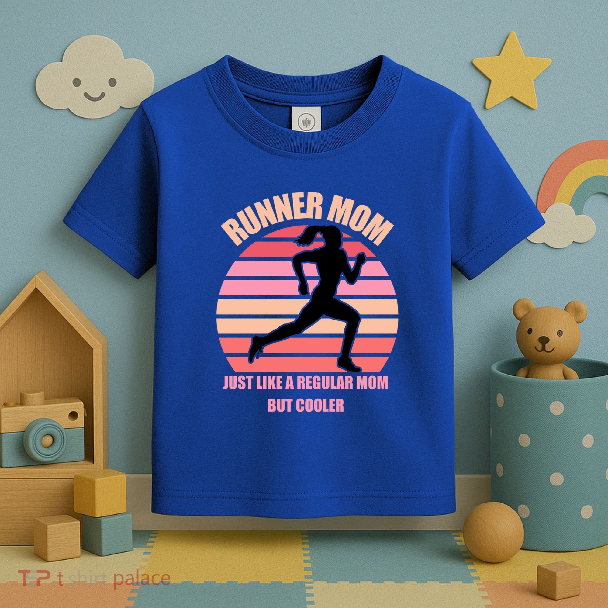 Runner Mom Funny Marathon Running Jogging Mothers Day Gift Toddler T-Shirt