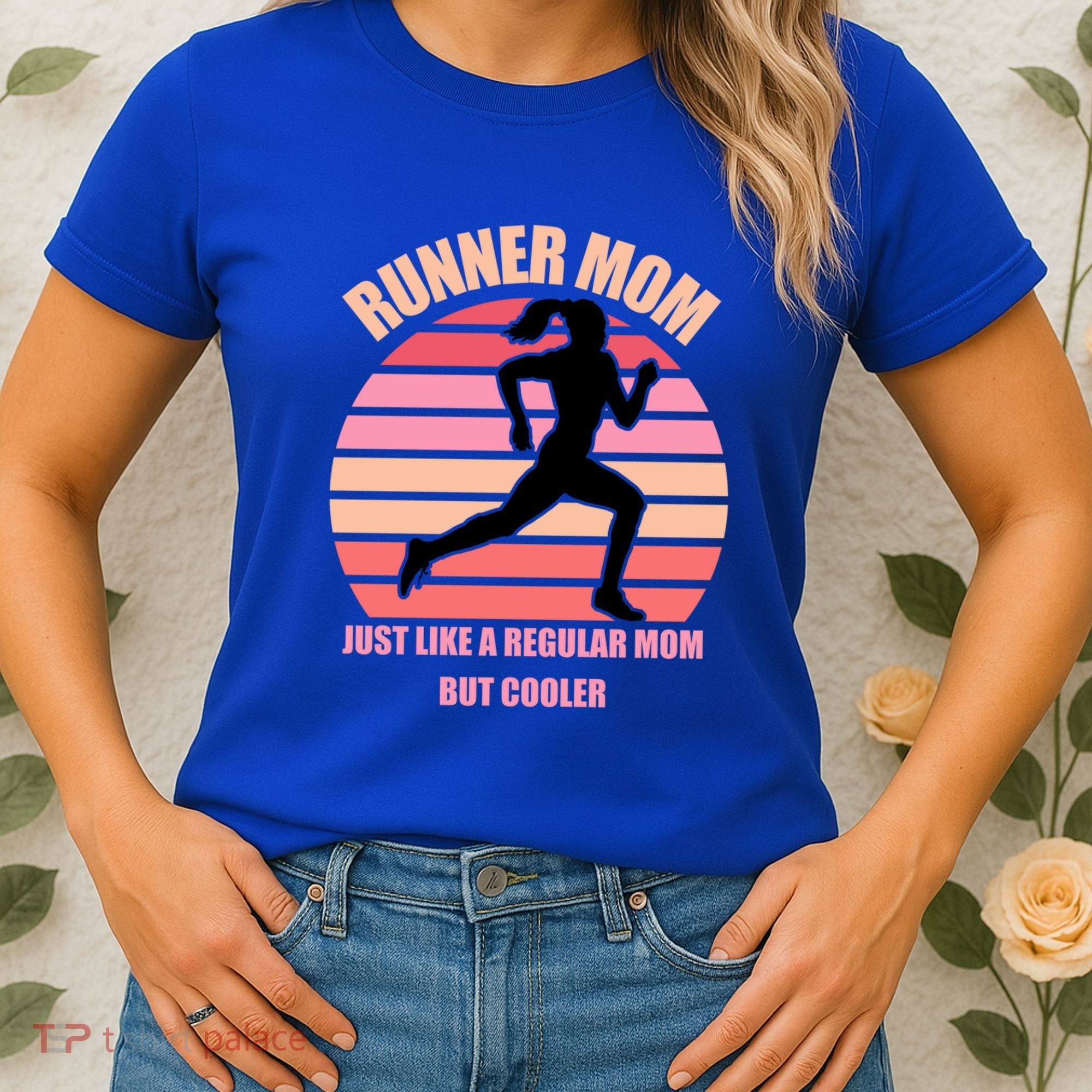 Runner Mom Funny Marathon Running Jogging Mothers Day Gift Women's T-Shirt