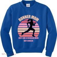 Runner Mom Funny Marathon Running Jogging Mothers Day Gift Kids Sweatshirt thumb 0