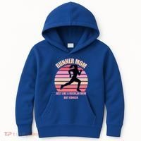 Runner Mom Funny Marathon Running Jogging Mothers Day Gift Kids Hoodie thumb 0