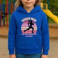 Runner Mom Funny Marathon Running Jogging Mothers Day Gift Kids Hoodie thumb 3