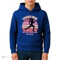 Runner Mom Funny Marathon Running Jogging Mothers Day Gift Kids Hoodie thumb 4