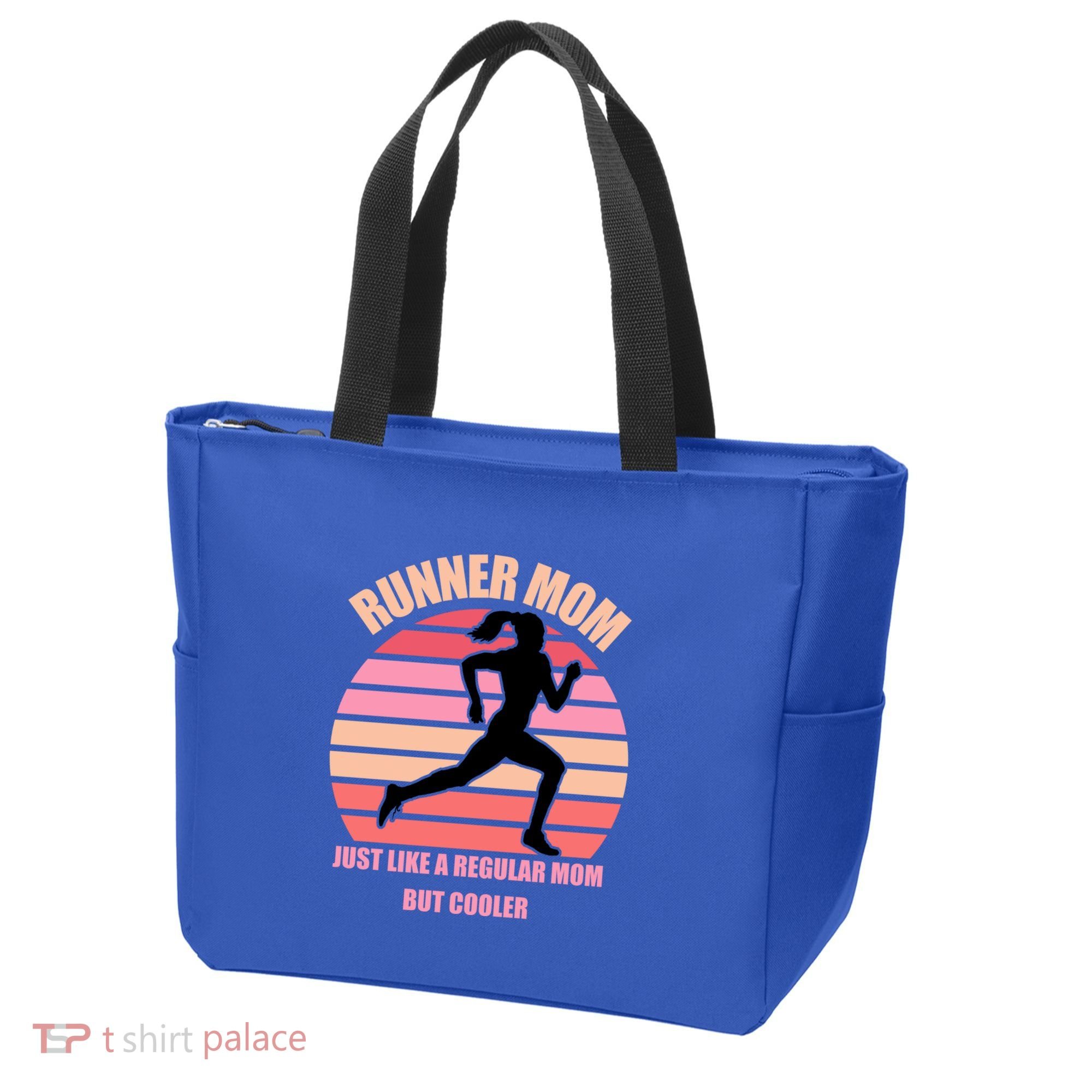 Runner Mom Funny Marathon Running Jogging Mothers Day Gift Tote Bag