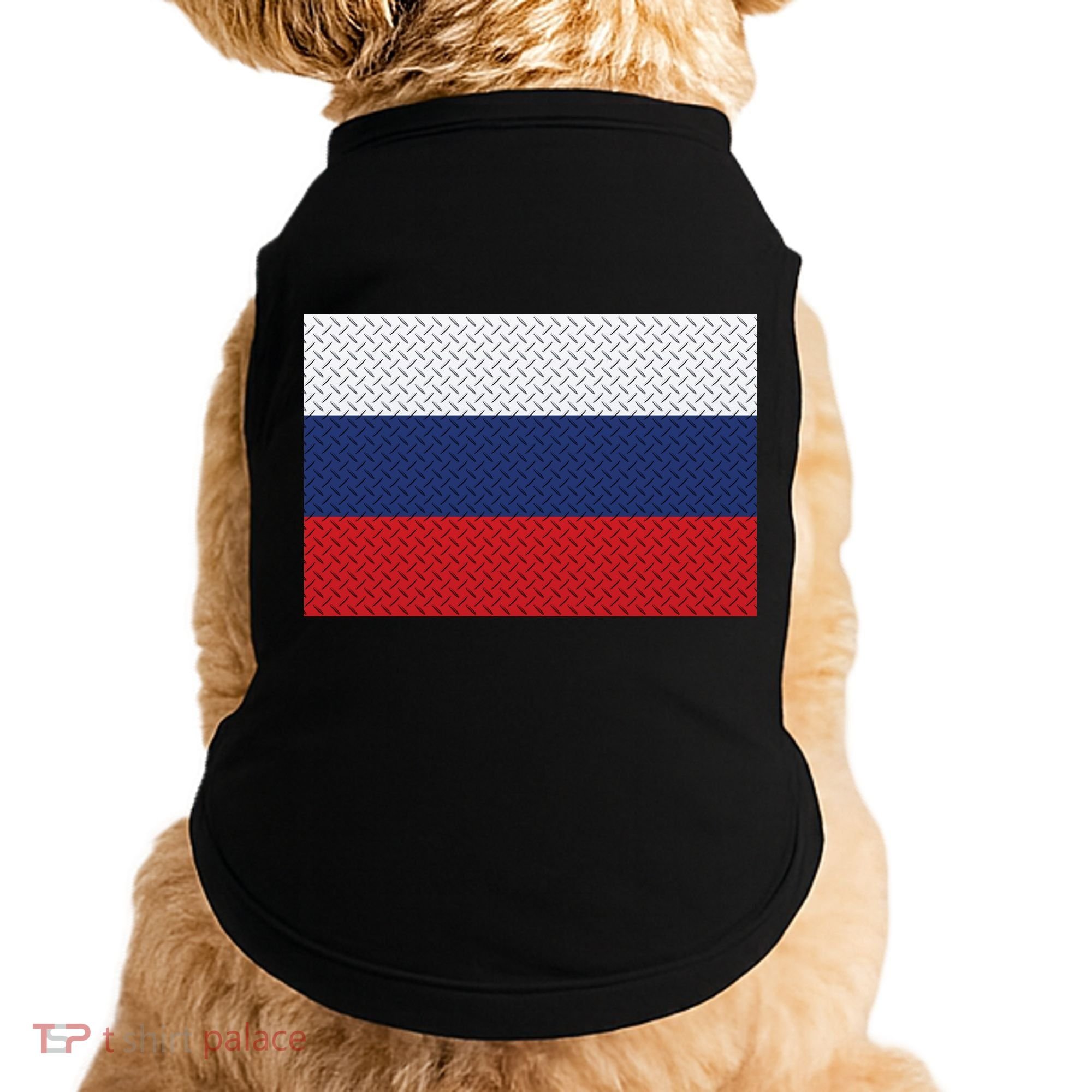Russian Metal Flag Doggie Tank