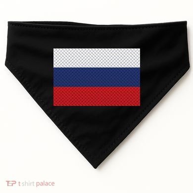 Russian Metal Flag USA-Made Doggie Bandana