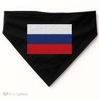 Russian Metal Flag USA-Made Doggie Bandana thumb 0