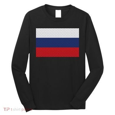 Russian Metal Flag Long Sleeve Shirt
