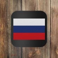 Russian Metal Flag Coaster thumb 0