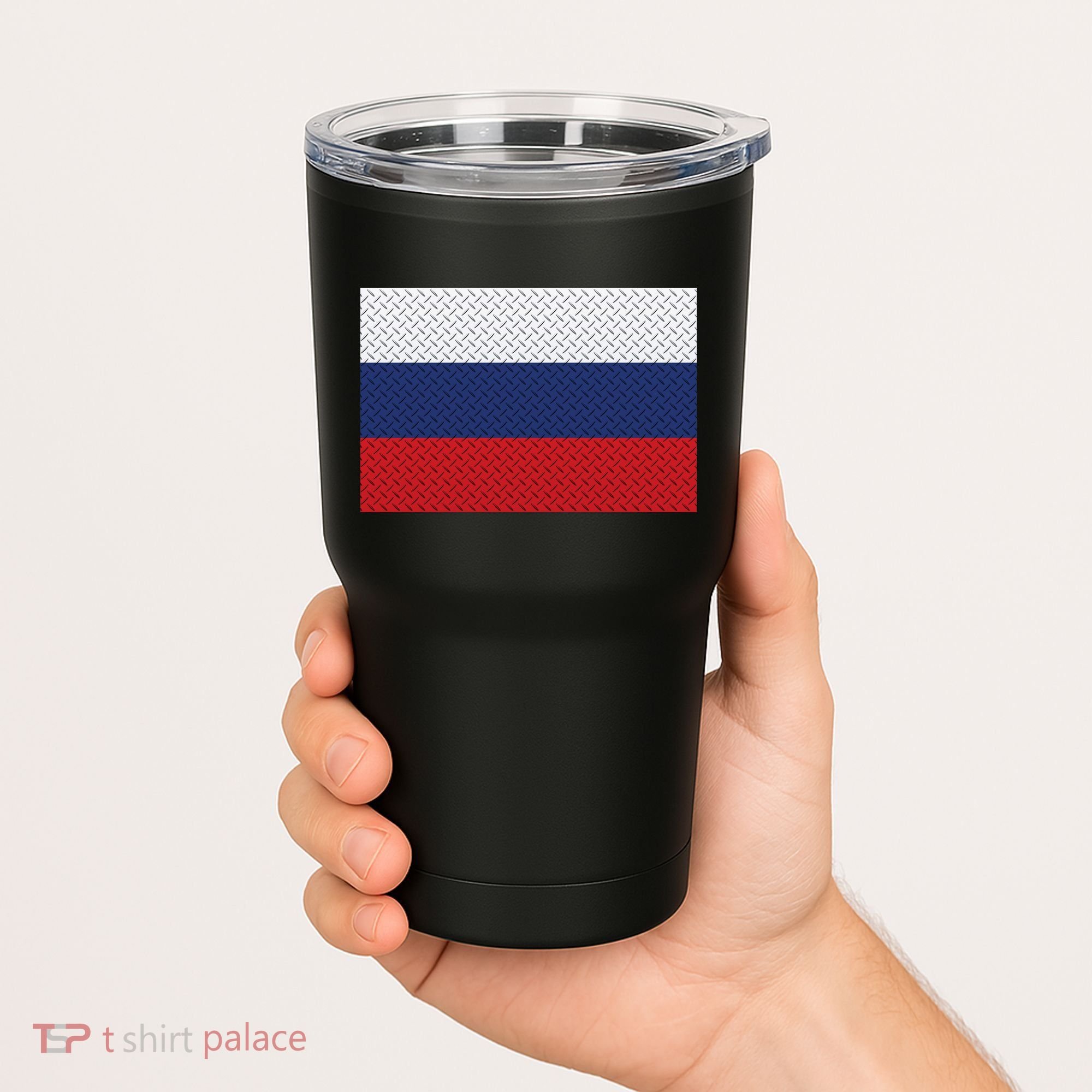 Russian Metal Flag Tumbler