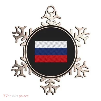 Russian Metal Flag Ornament