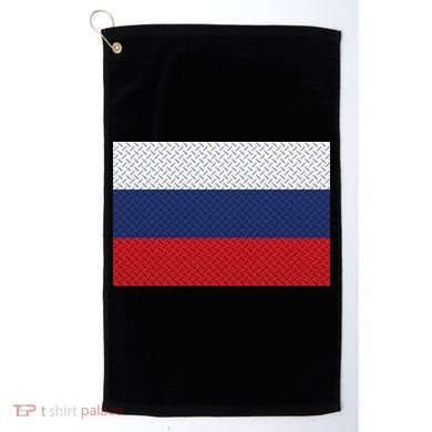 Russian Metal Flag Golf Towel