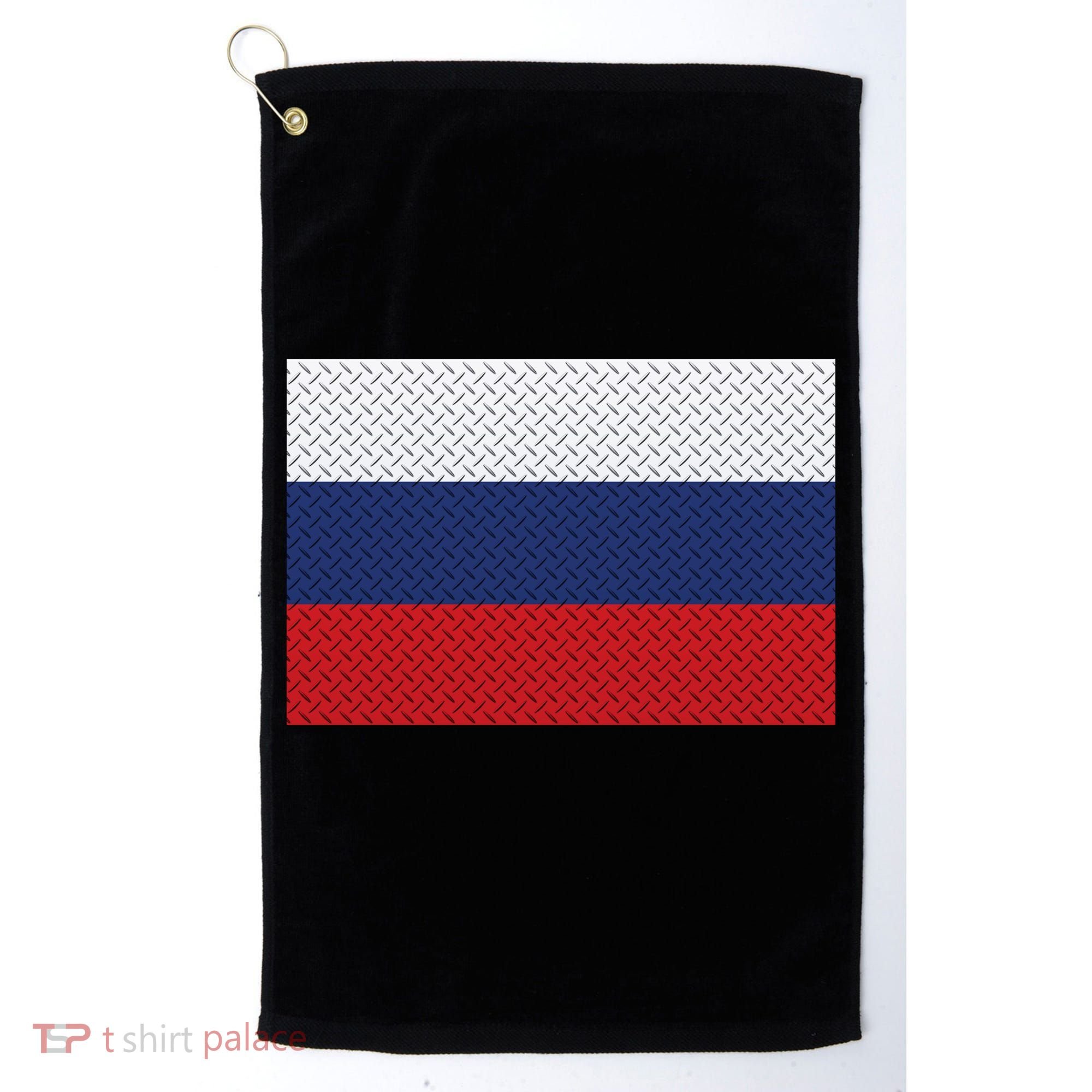 Russian Metal Flag Golf Towel