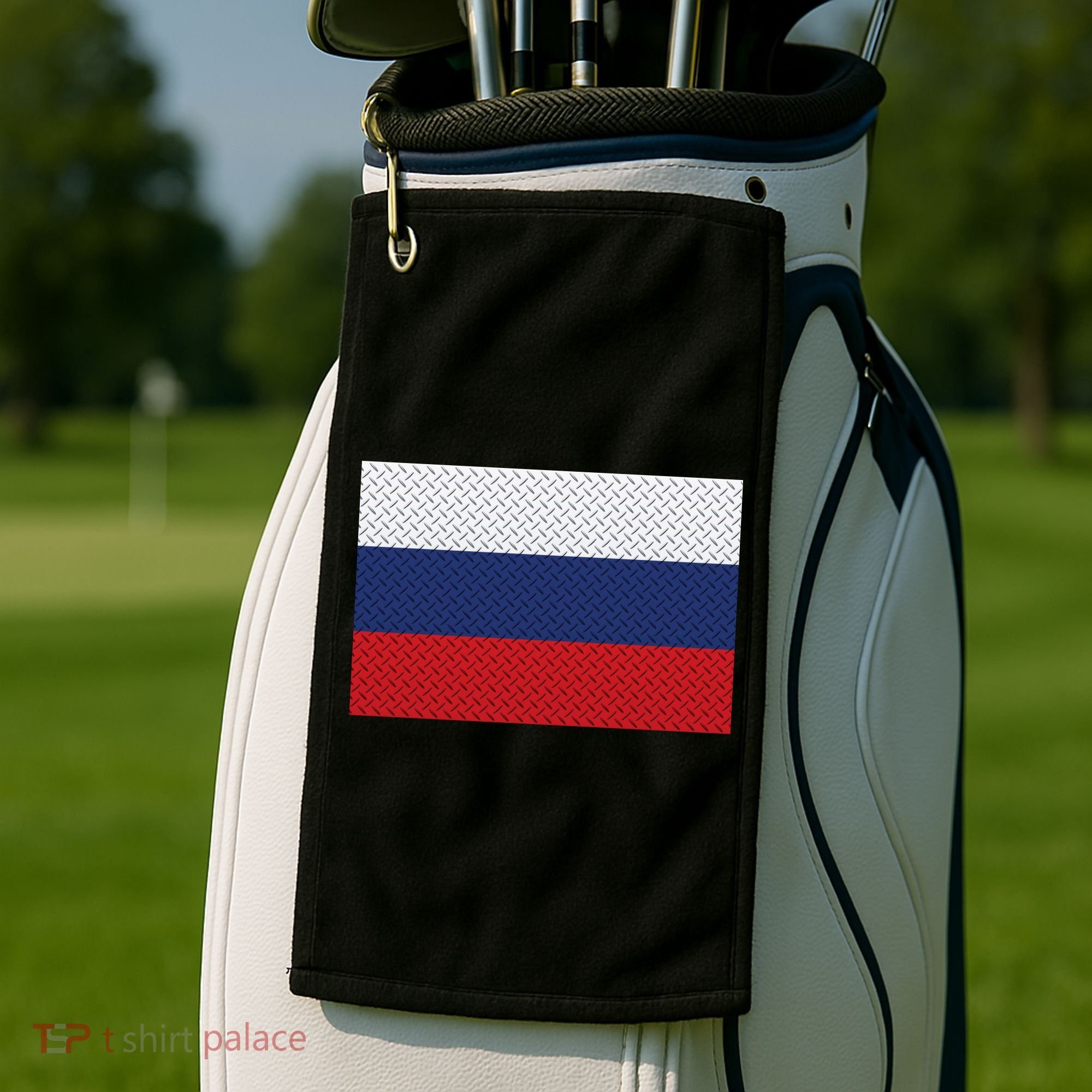 Russian Metal Flag Golf Towel