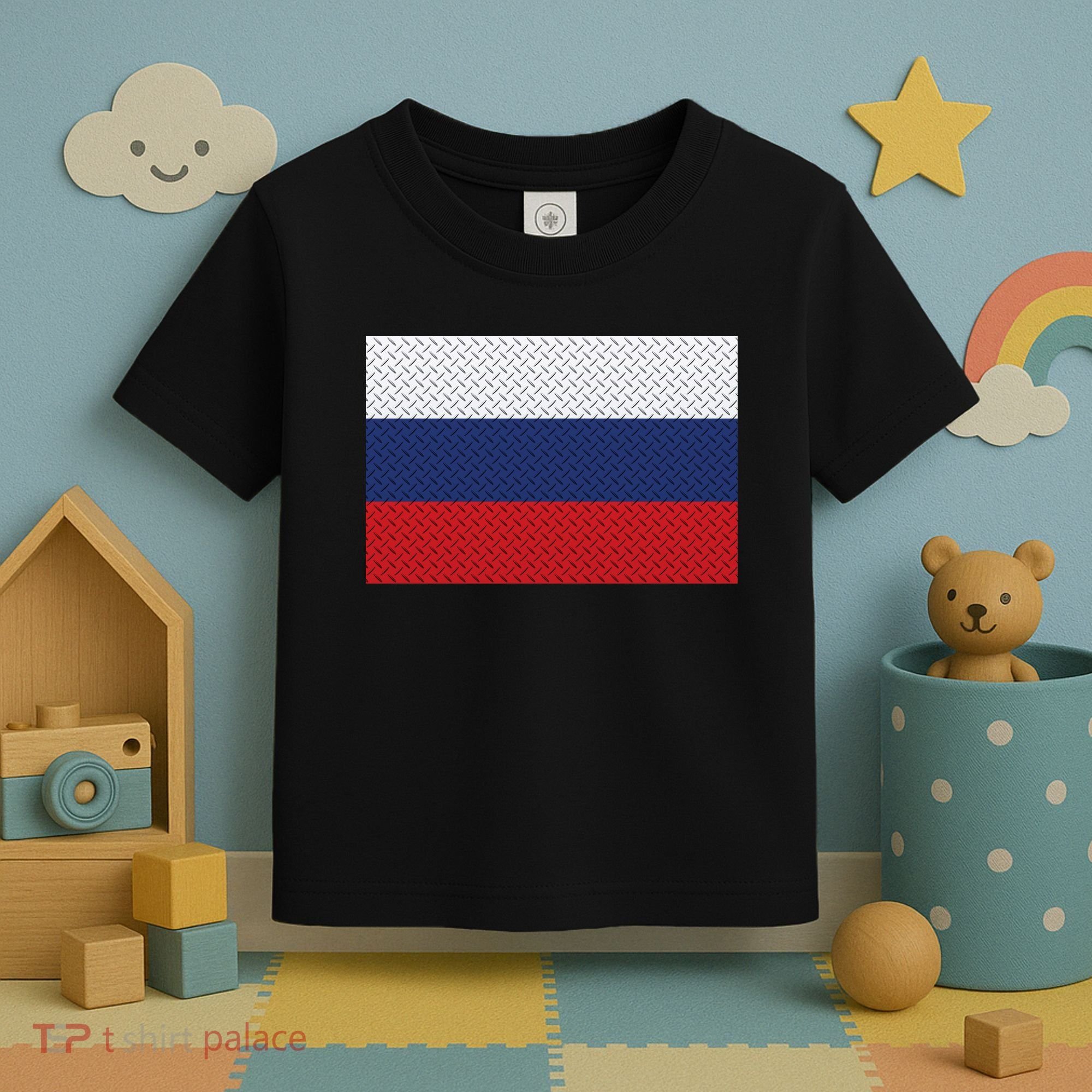 Russian Metal Flag Toddler T-Shirt