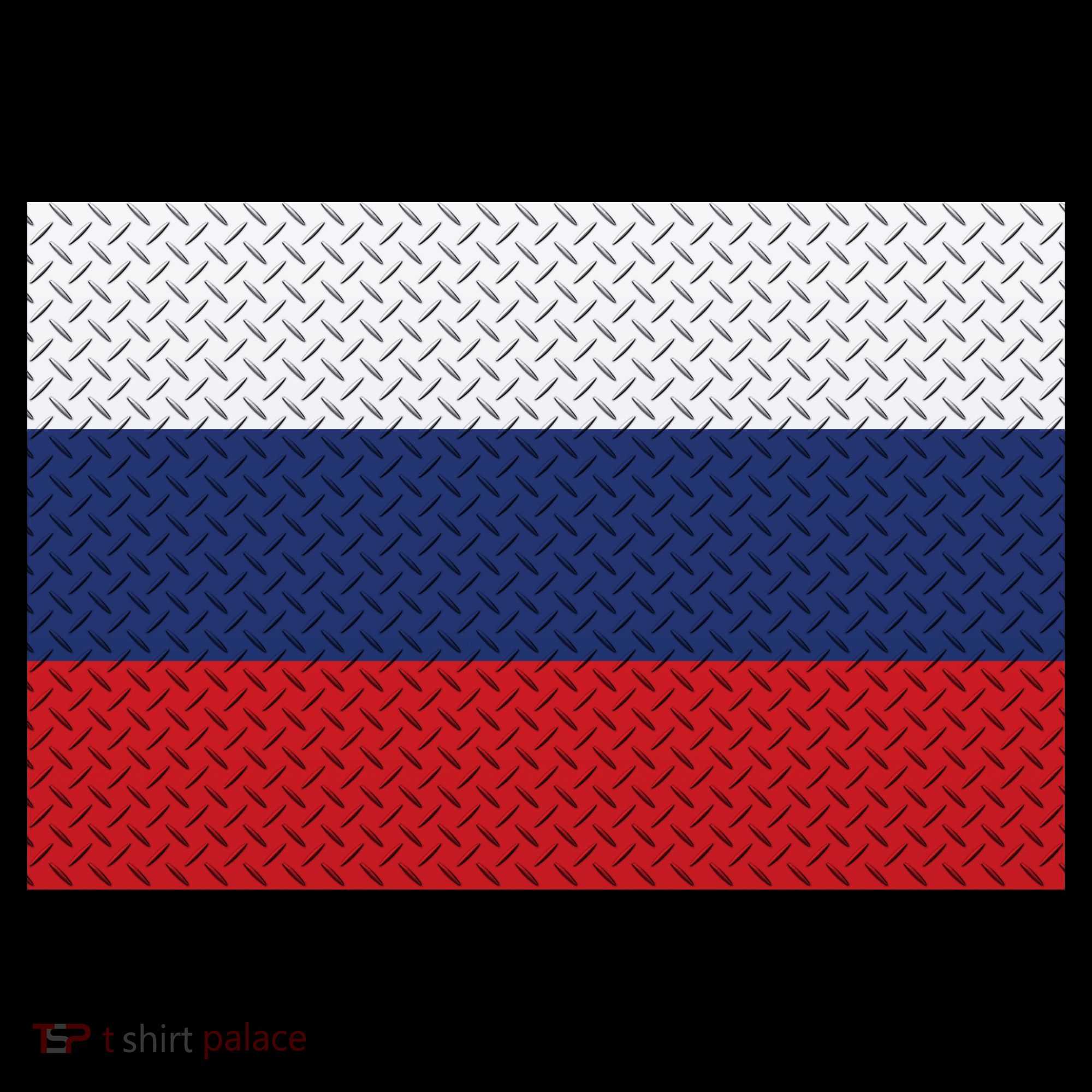 Russian Metal Flag Women's Long Sleeve Shirt