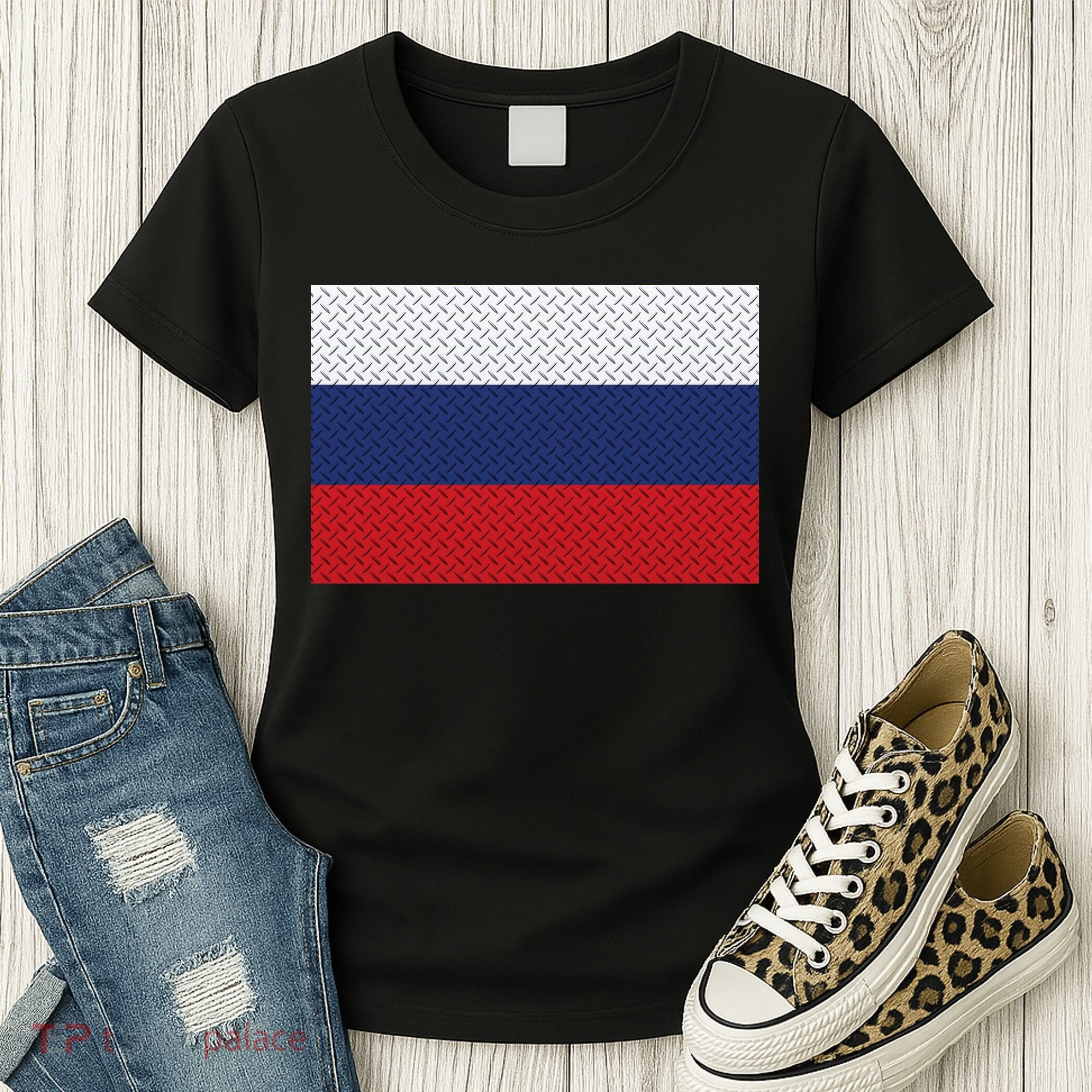 Russian Metal Flag Women's T-Shirt