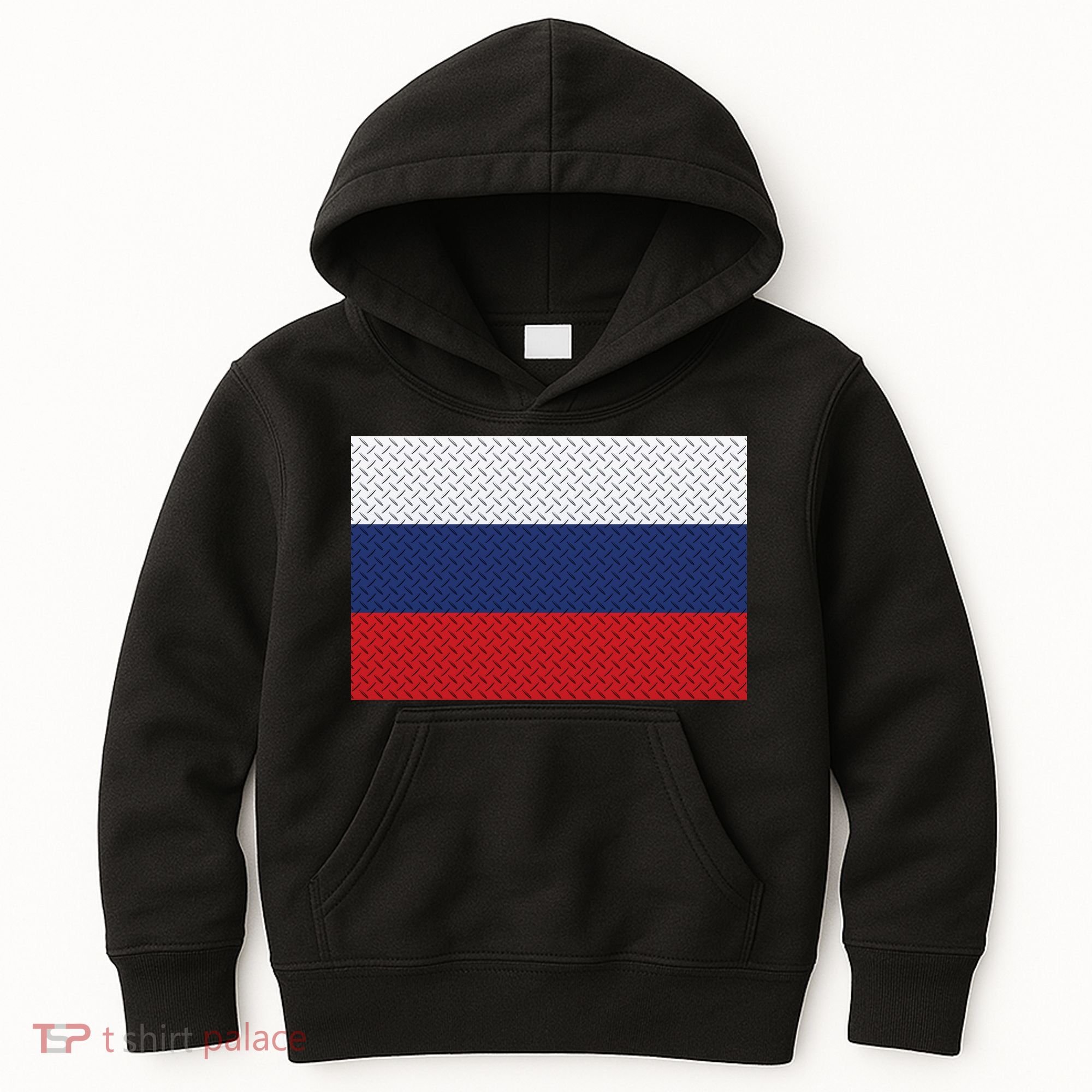 Russian Metal Flag Kids Hoodie
