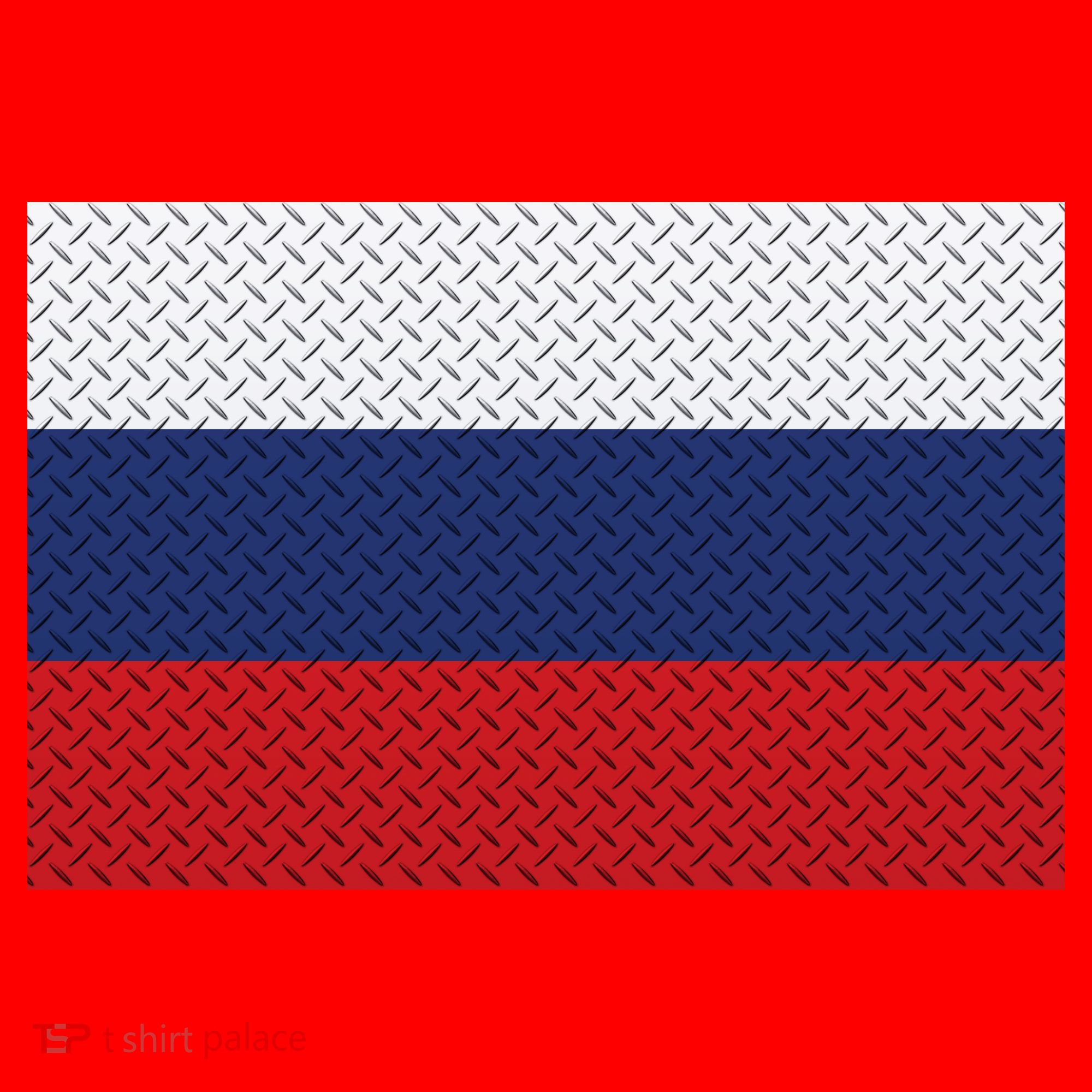 Russian Metal Flag Santa Hat