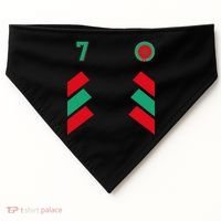 Retro7 Moroccan Football Morocco Soccer Morocco Flag Pullover Hoodie USA-Made Doggie Bandana thumb 0