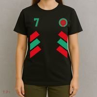 Retro7 Moroccan Football Morocco Soccer Morocco Flag Pullover Hoodie T-Shirt thumb 4