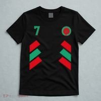 Retro7 Moroccan Football Morocco Soccer Morocco Flag Pullover Hoodie T-Shirt thumb 5