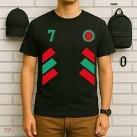 Retro7 Moroccan Football Morocco Soccer Morocco Flag Pullover Hoodie T-Shirt thumb 6