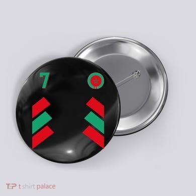 Retro7 Moroccan Football Morocco Soccer Morocco Flag Pullover Hoodie Button