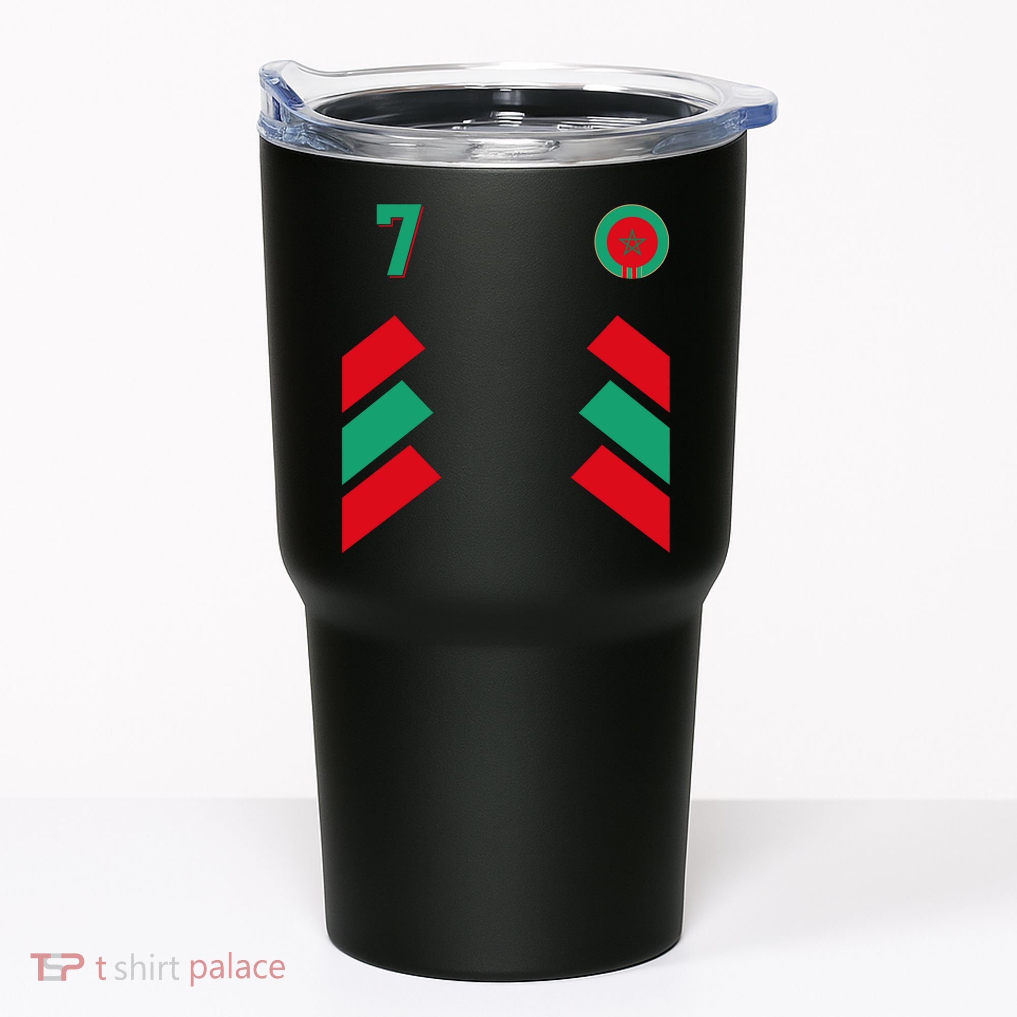 Retro7 Moroccan Football Morocco Soccer Morocco Flag Pullover Hoodie Tumbler