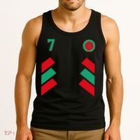 Retro7 Moroccan Football Morocco Soccer Morocco Flag Pullover Hoodie Tank Top thumb 3