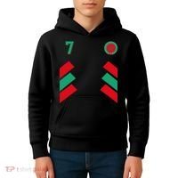 Retro7 Moroccan Football Morocco Soccer Morocco Flag Pullover Hoodie Kids Hoodie thumb 4