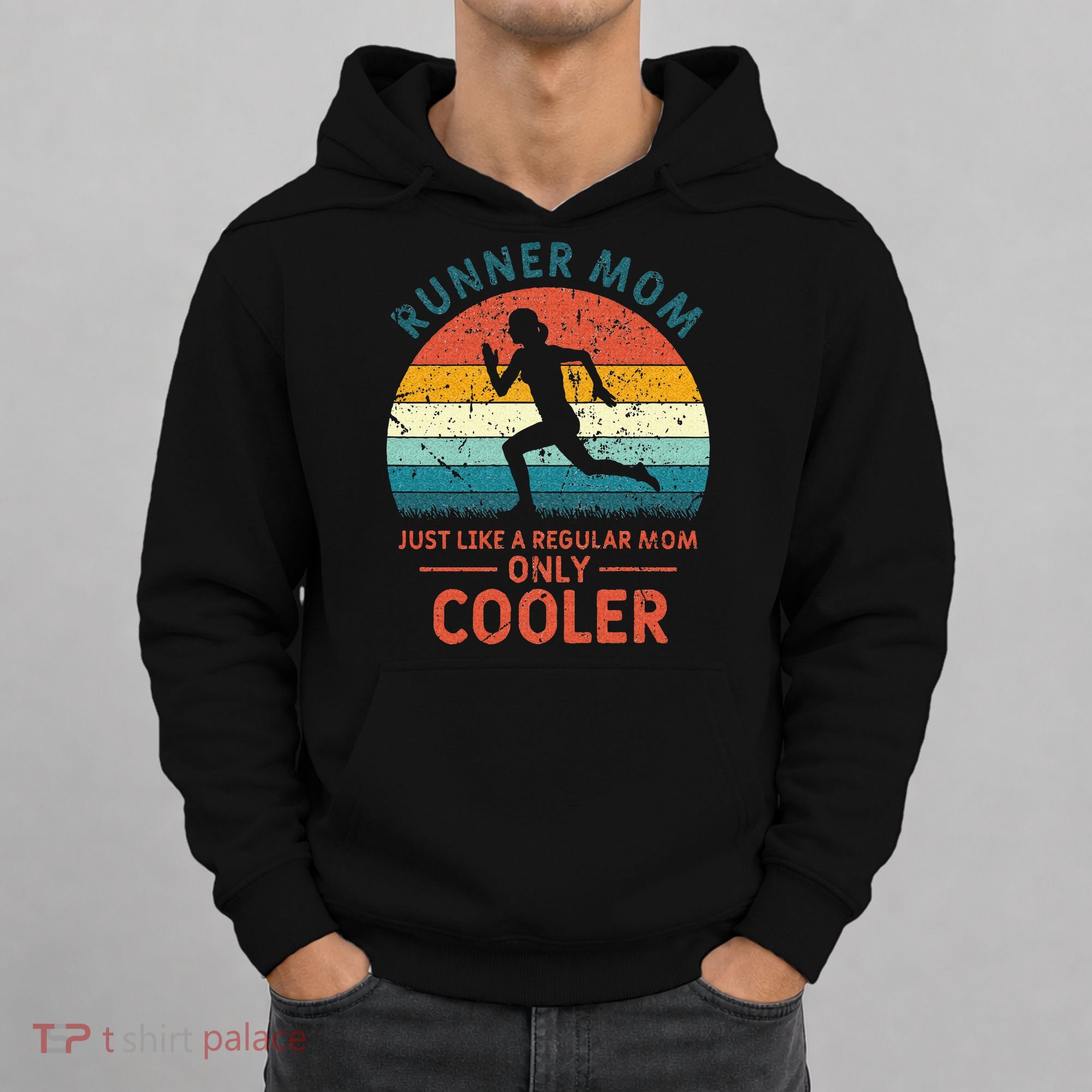 Runner Mom Funny Marathon Running Jogging Mothers Day Hoodie
