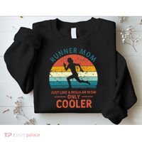 Runner Mom Funny Marathon Running Jogging Mothers Day Sweatshirt thumb 2