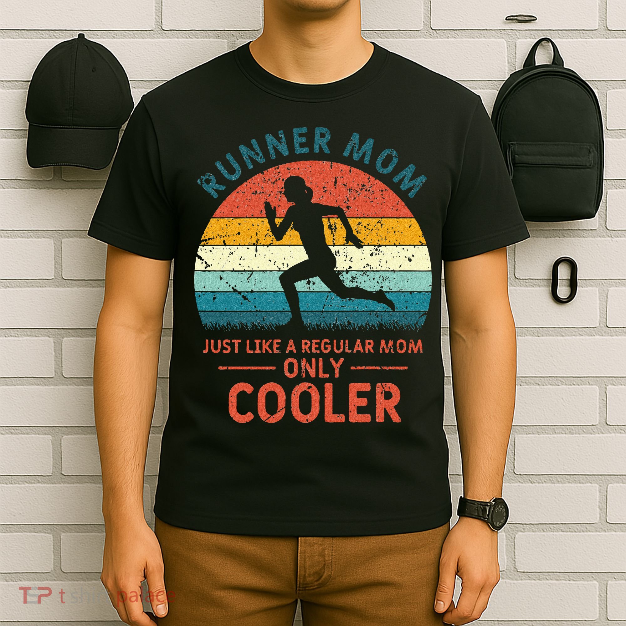Runner Mom Funny Marathon Running Jogging Mothers Day T-Shirt