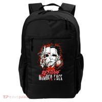 Resting Murder Face Scary Horror Character Halloween Costume Backpack thumb 0