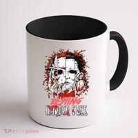 Resting Murder Face Scary Horror Character Halloween Costume Coffee Mug thumb 1