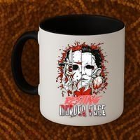 Resting Murder Face Scary Horror Character Halloween Costume Coffee Mug thumb 2