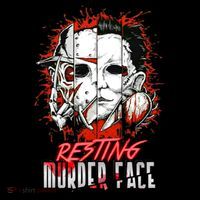 Resting Murder Face Scary Horror Character Halloween Costume Ornament thumb 1